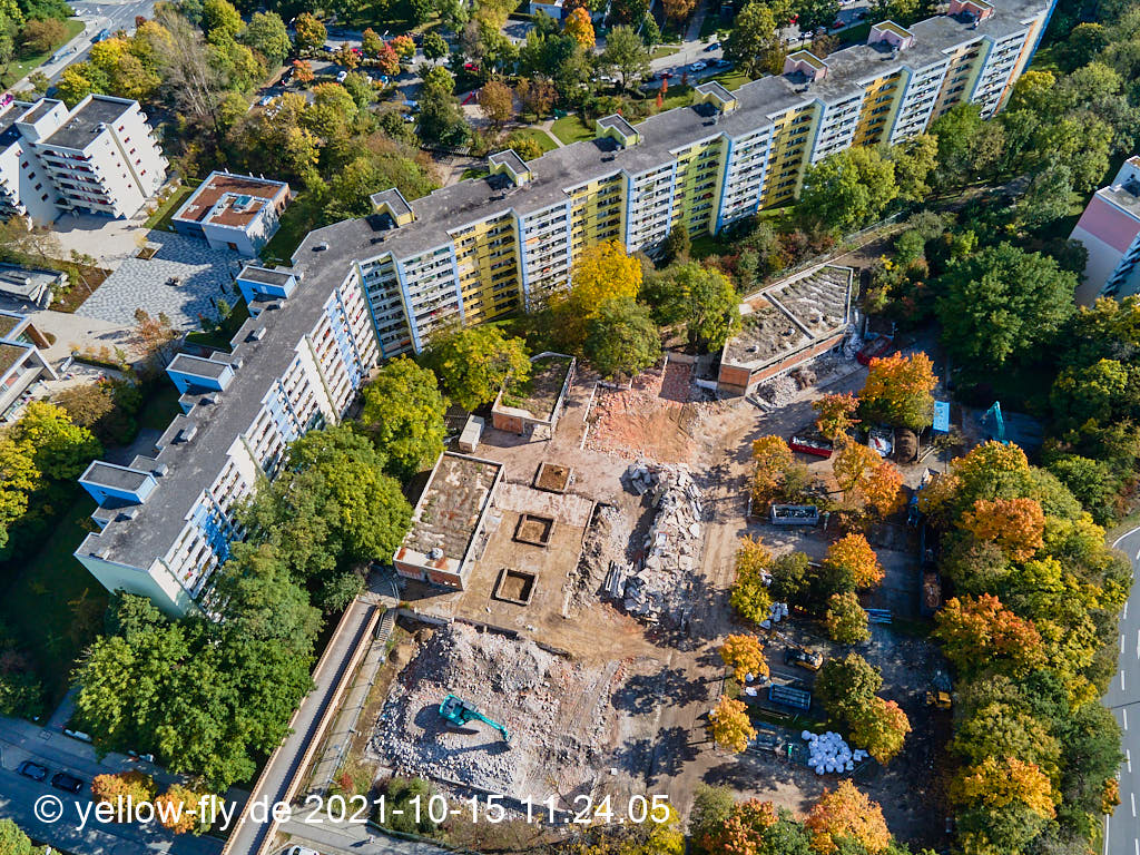 15.10.2021 - Luftbilder vom Abriss unseres Quiddezentrums